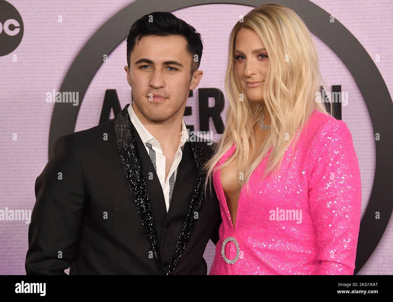 Los Angeles, USA. 20th Nov, 2022. (LR) Chris Olsen and Meghan Trainor