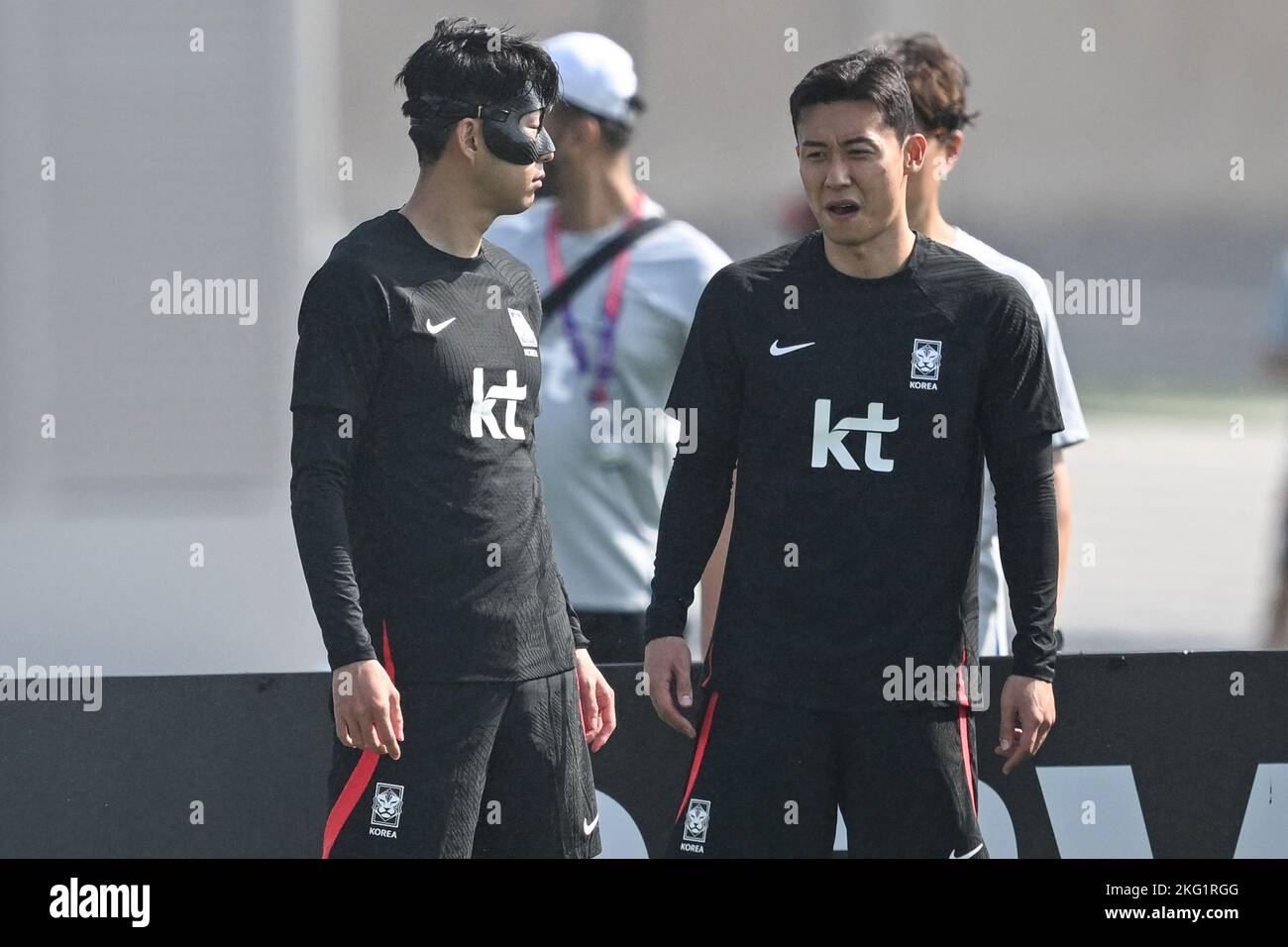The South Korea national football team is training for FIFA World Cup Qatar 2022 in Doha City
