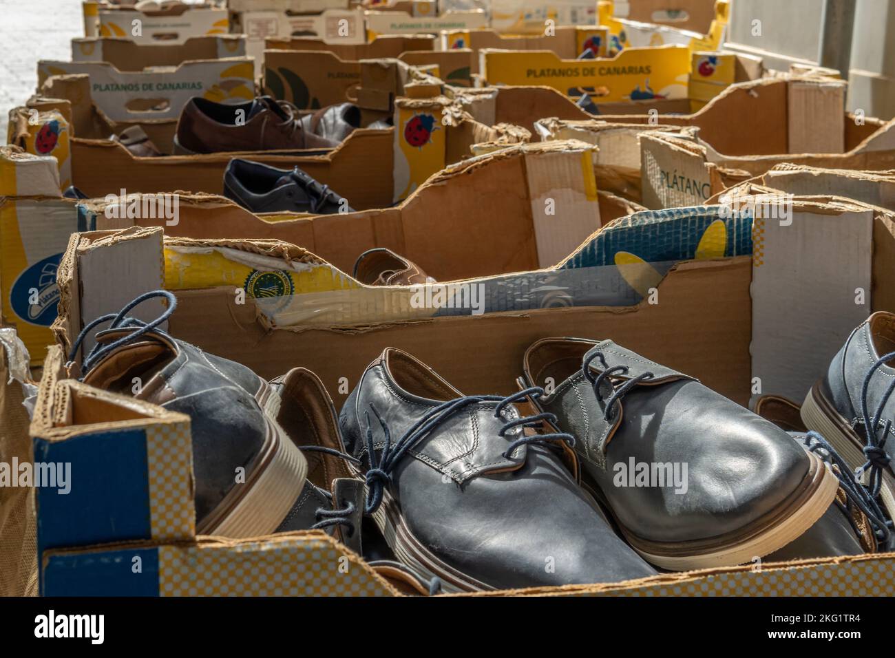 Black shoe rack hi-res stock photography and images - Alamy
