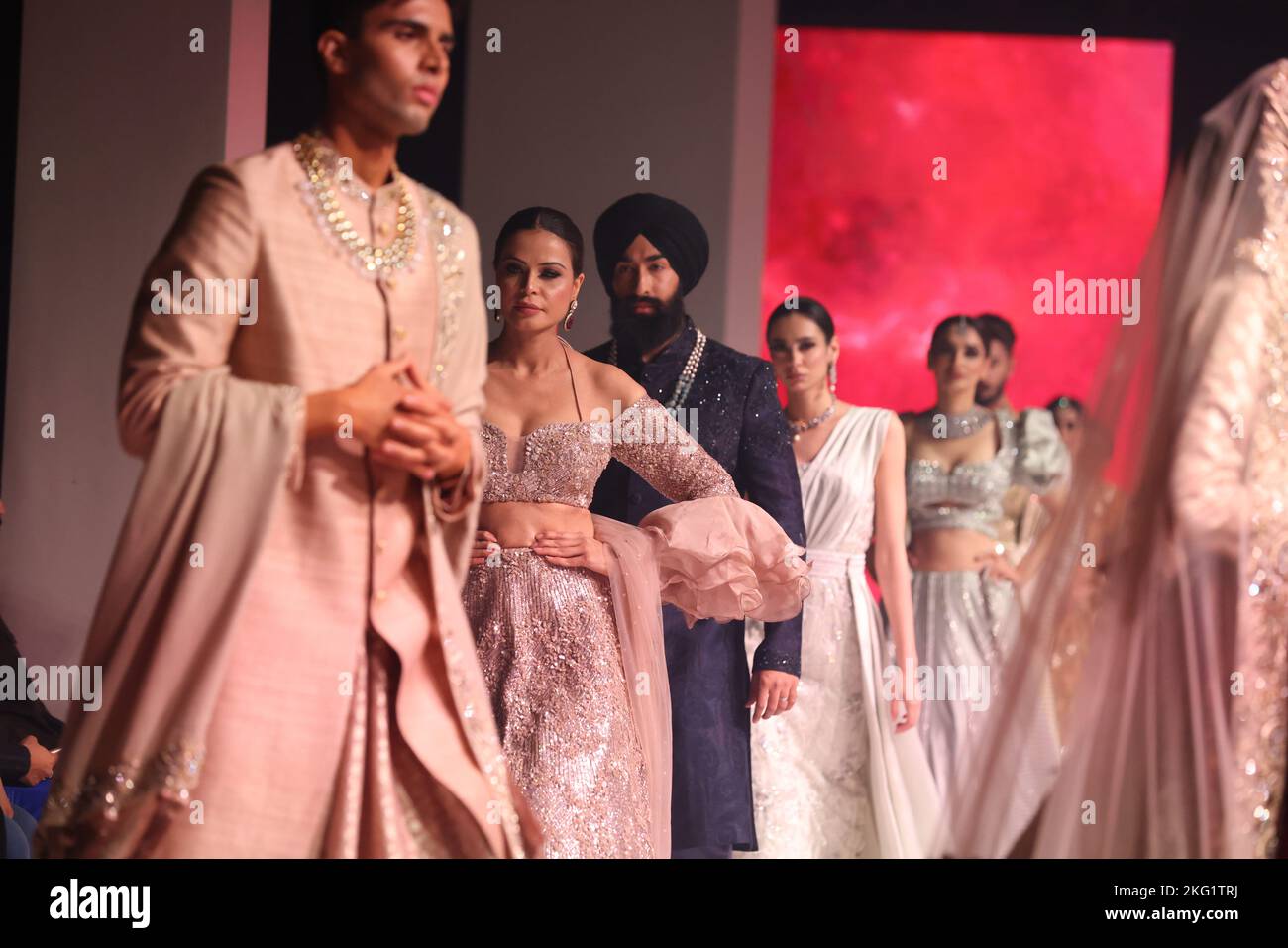 The National Asian Wedding Show 2022, the event held in Hammersmith, West London for the last 18 year's is the largest Asian Wedding show in Europe. Stock Photo