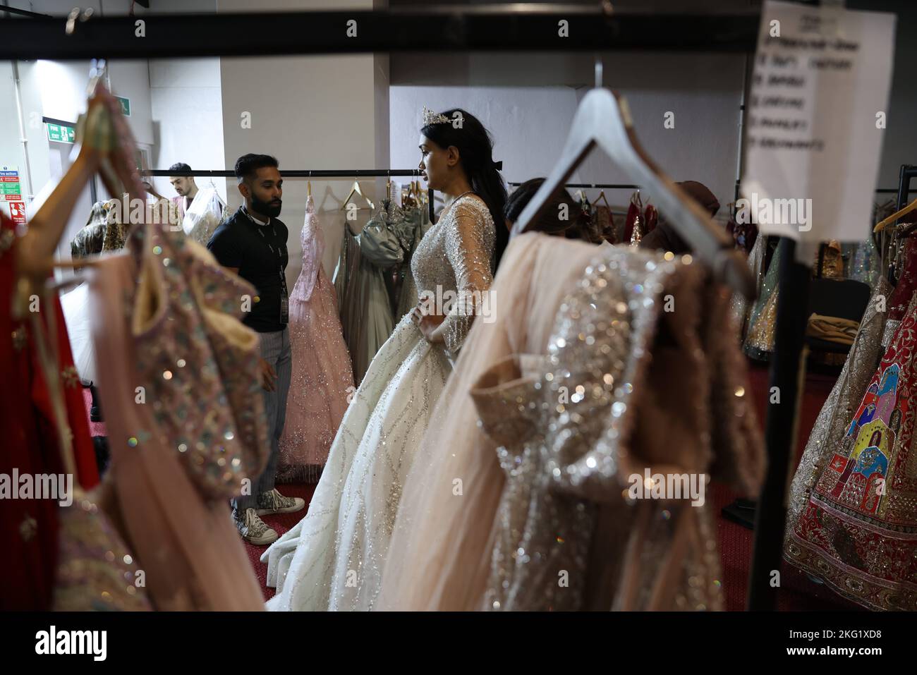 The National Asian Wedding Show 2022, the event held in Hammersmith, West London for the last 18 year's is the largest Asian Wedding show in Europe. Stock Photo