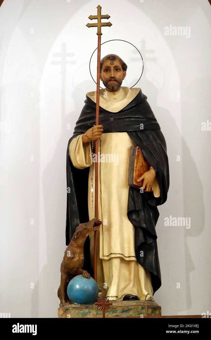Saint Dominic church. Saint Roch. He is a patron saint of dogs. Spain
