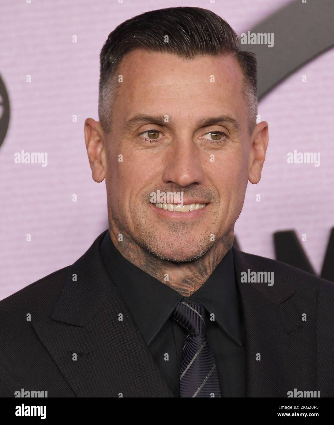 Carey Hart arrives at the 2022 American Music Awards held at the