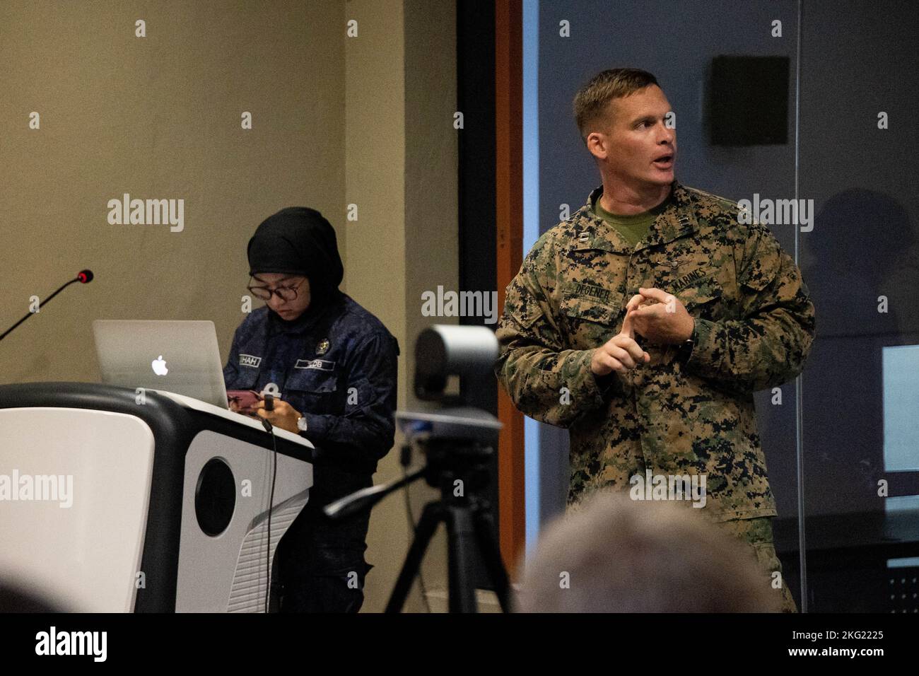 U.S. Marine Corps Kevin Degener, the Supporting Arms Liaison Team Bravo