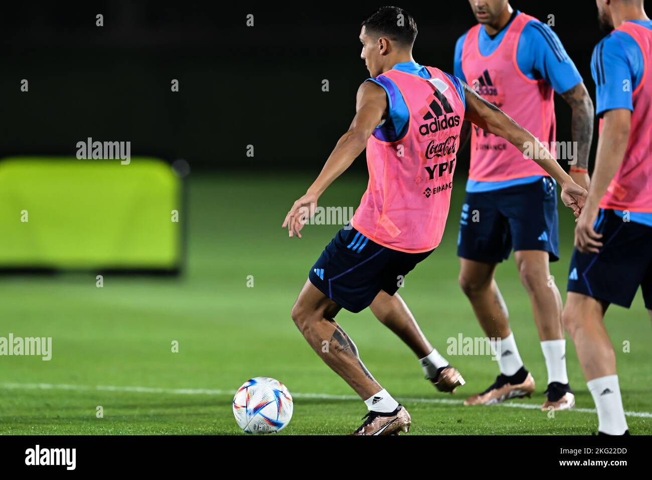 The Argentina national football team is training for FIFA World Cup Qatar  2022 in Doha City, Qatar, 18 November, 2022. (Photo by ChinaImages/Sipa USA  Stock Photo - Alamy