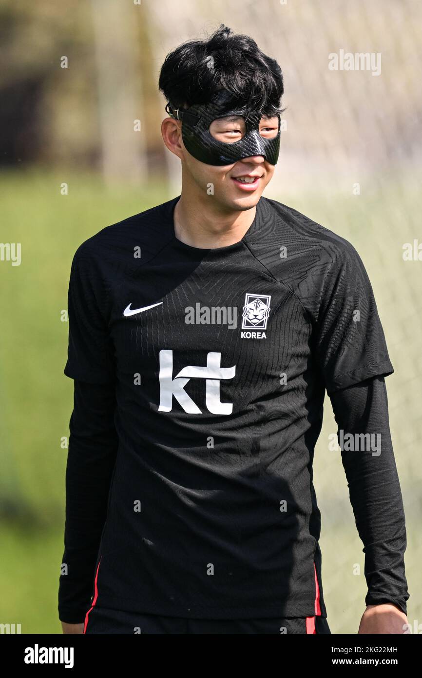 The South Korea national football team is training for FIFA World Cup Qatar 2022 in Doha City