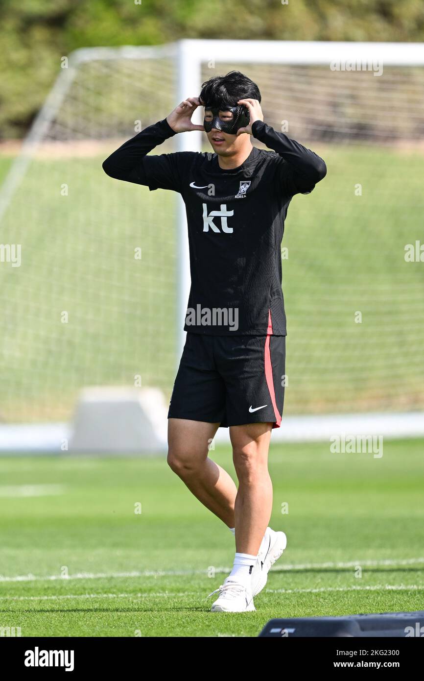The South Korea national football team is training for FIFA World Cup Qatar 2022 in Doha City