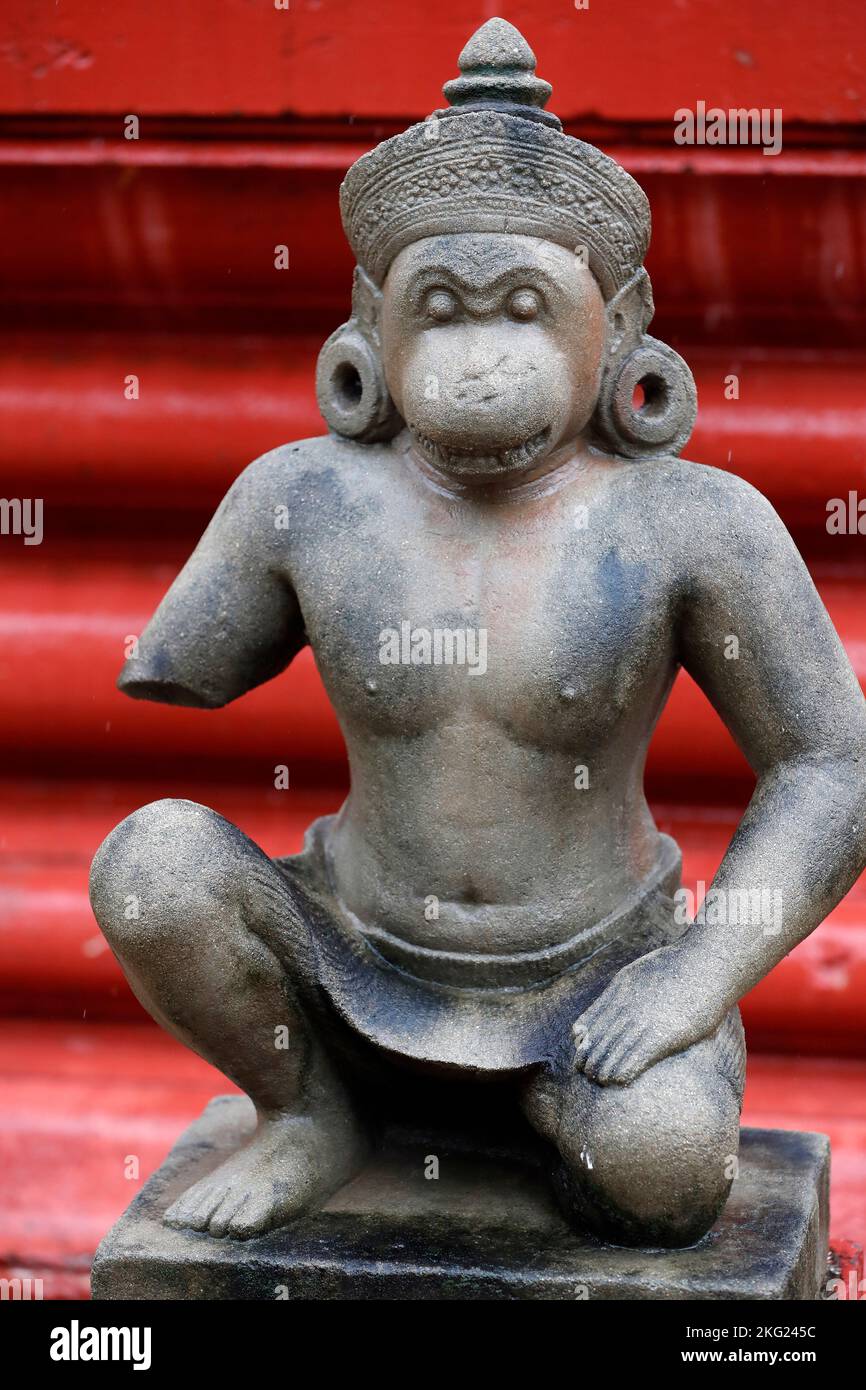 National Museum. Hanuman statue, the hindu monkey god. Phnom Penh