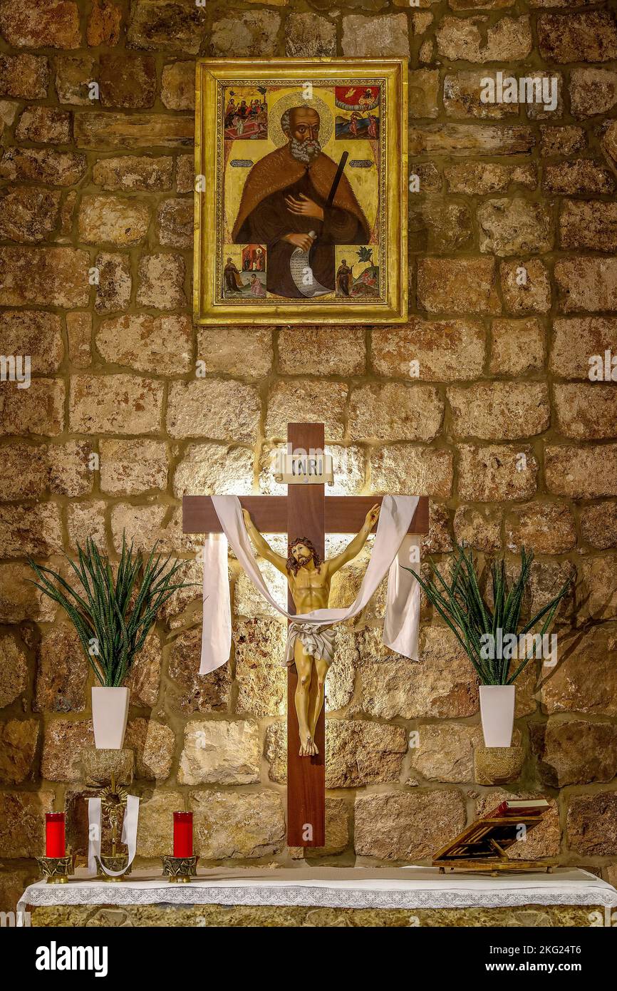 Church in Mar Licha (Lichaa) monastery in the Qadisha (Kadisha) Holy ...