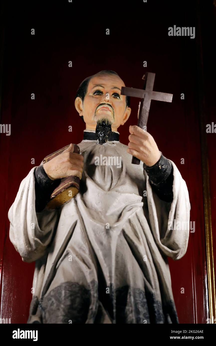 Andre Dung Lac, vietnamese catholic priest ( 1795 - 1839 ). Saint Joseph  Cathedral. Hanoi. Vietnam Stock Photo - Alamy