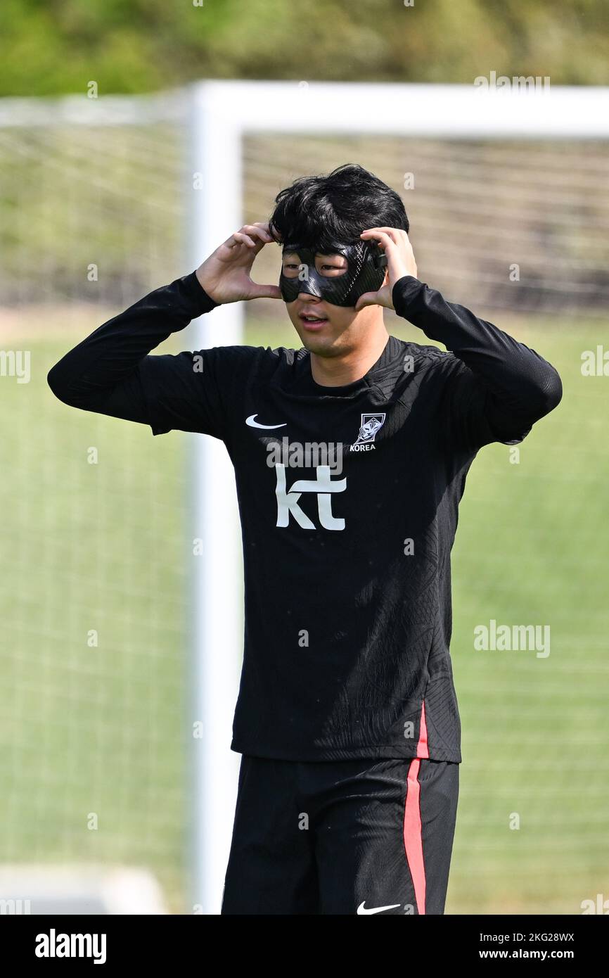 The South Korea national football team is training for FIFA World Cup Qatar 2022 in Doha City