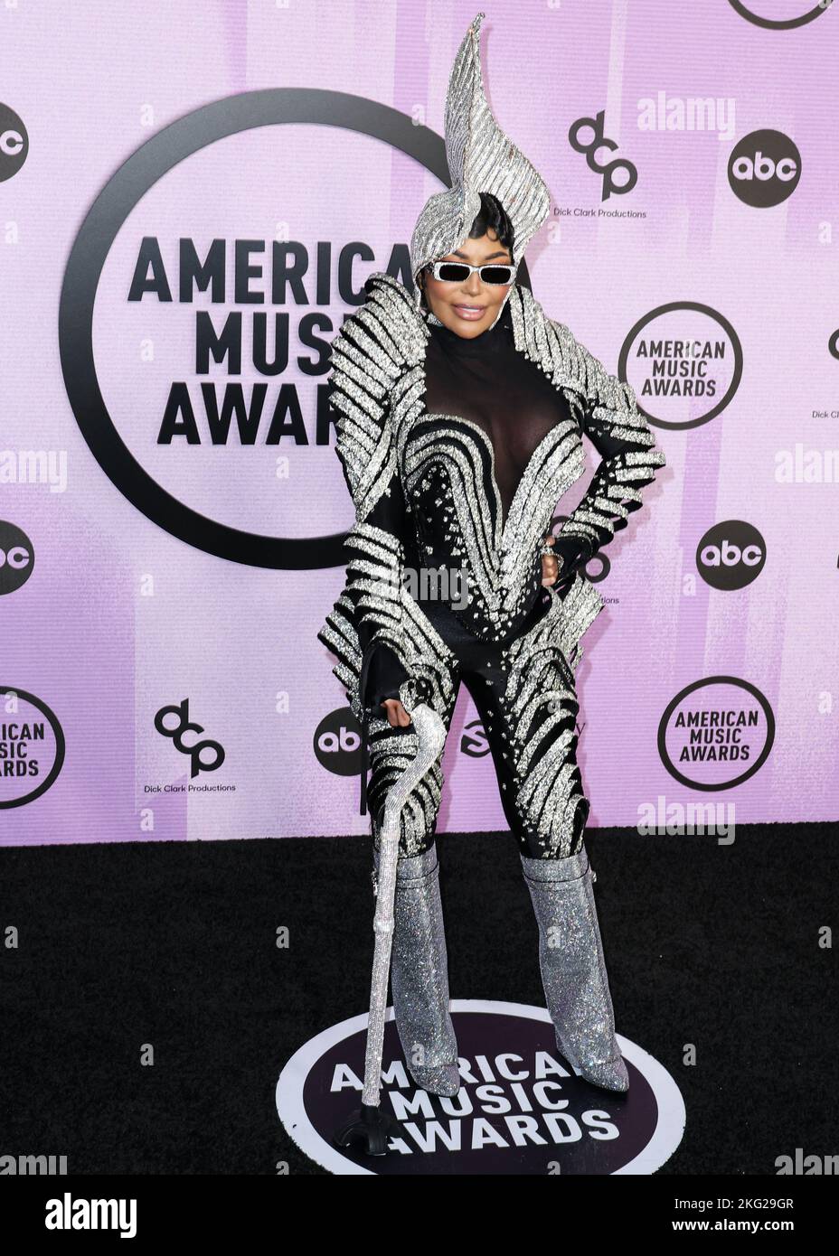 Los Angeles, United States. 20th Nov, 2022. LOS ANGELES, CALIFORNIA, USA - NOVEMBER 20: Dencia (Reprudencia Sonkey) arrives at the 2022 American Music Awards (50th Annual American Music Awards) held at Microsoft Theater at L.A. Live on November 20, 2022 in Los Angeles, California, United States. (Photo by Xavier Collin/Image Press Agency) Credit: Image Press Agency/Alamy Live News Stock Photo