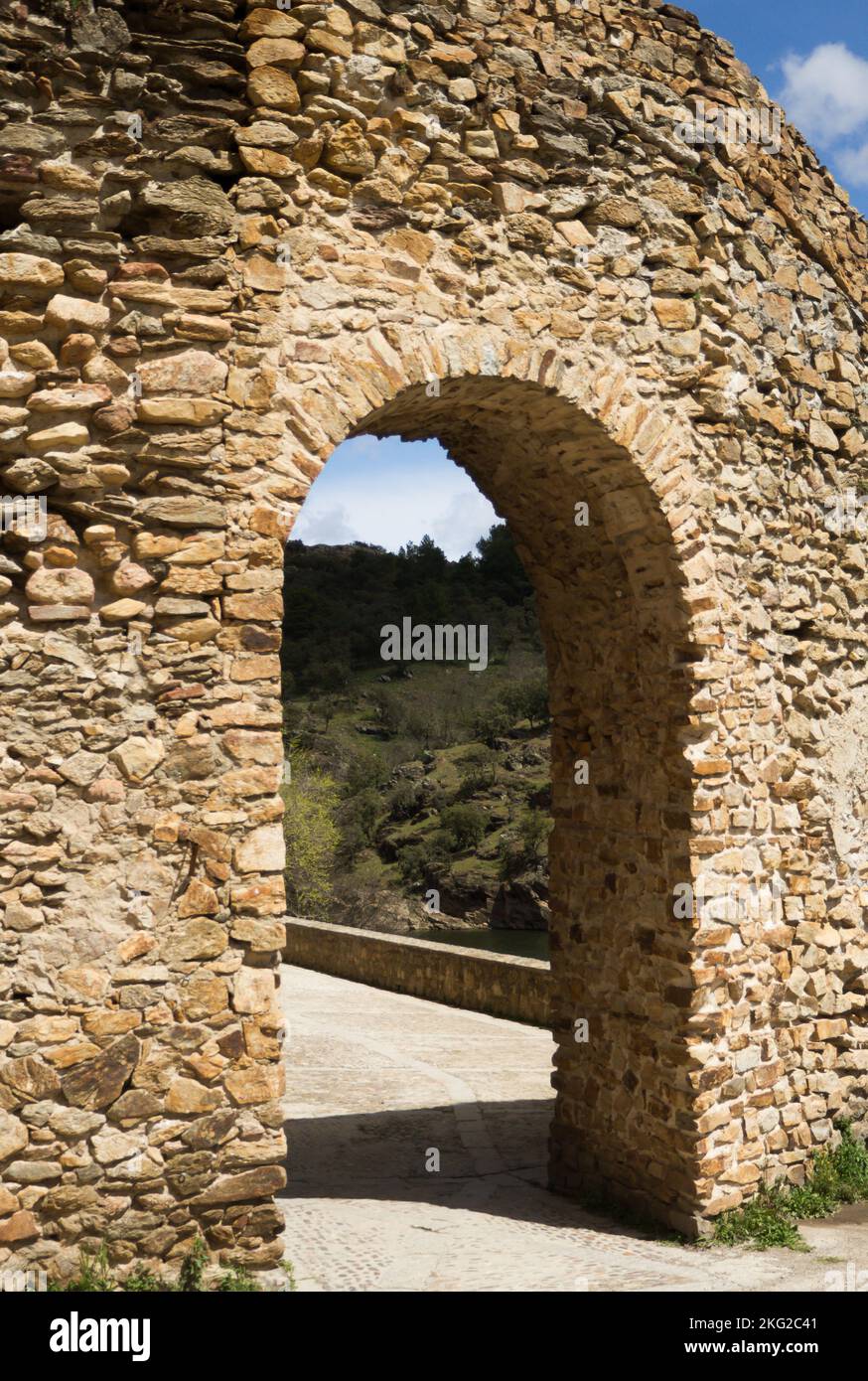 Buitrago de Lozoya Madrid Spain View of an arch belonging to the Buitrago de Lozoya Madrid Spain View of an arch belonging to the