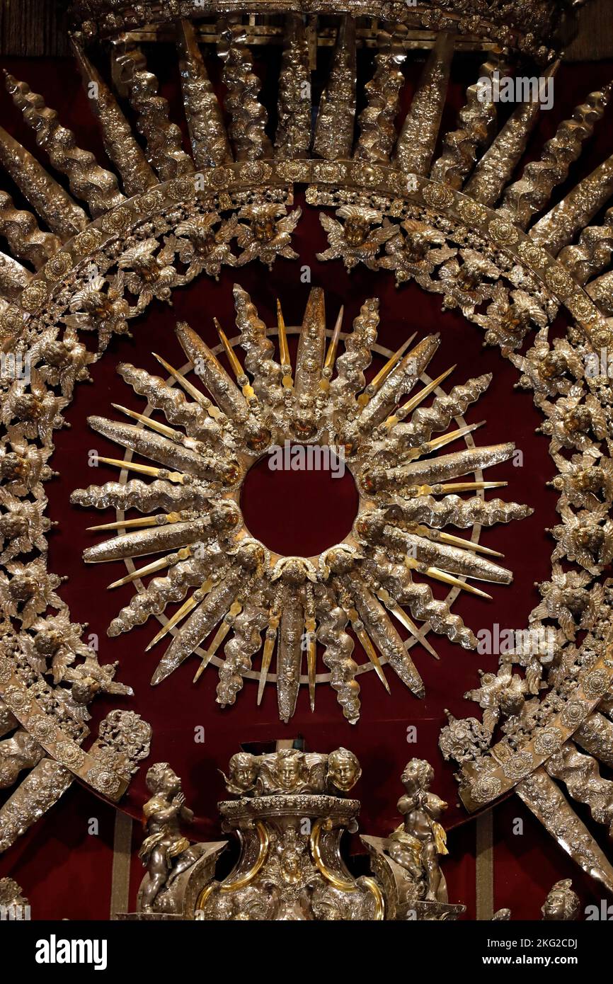 Seville Cathedral. Altar of Corpus Christi. Spain Stock Photo Alamy