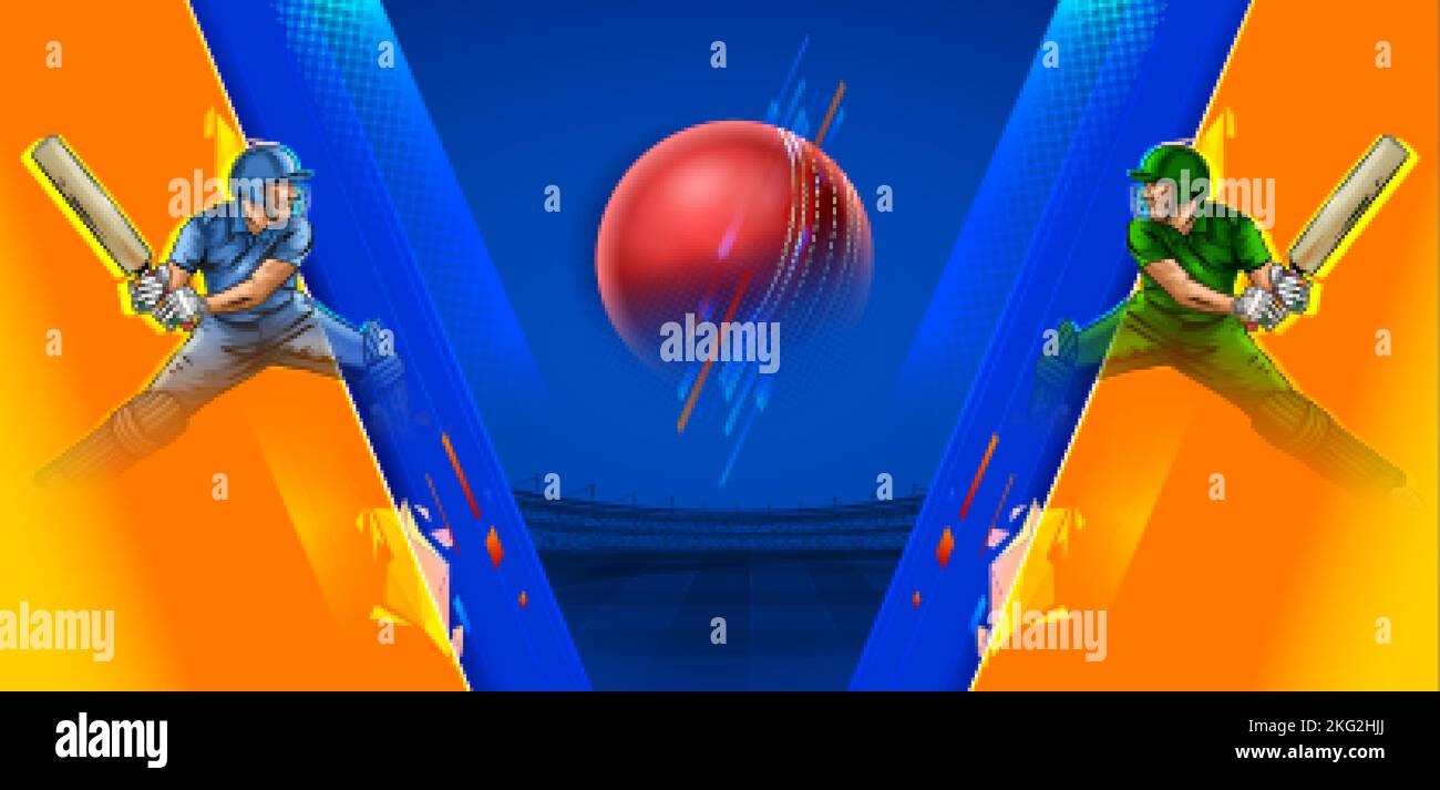 Competition versus cricket championship sports background with player Stock  Vector Image & Art - Alamy