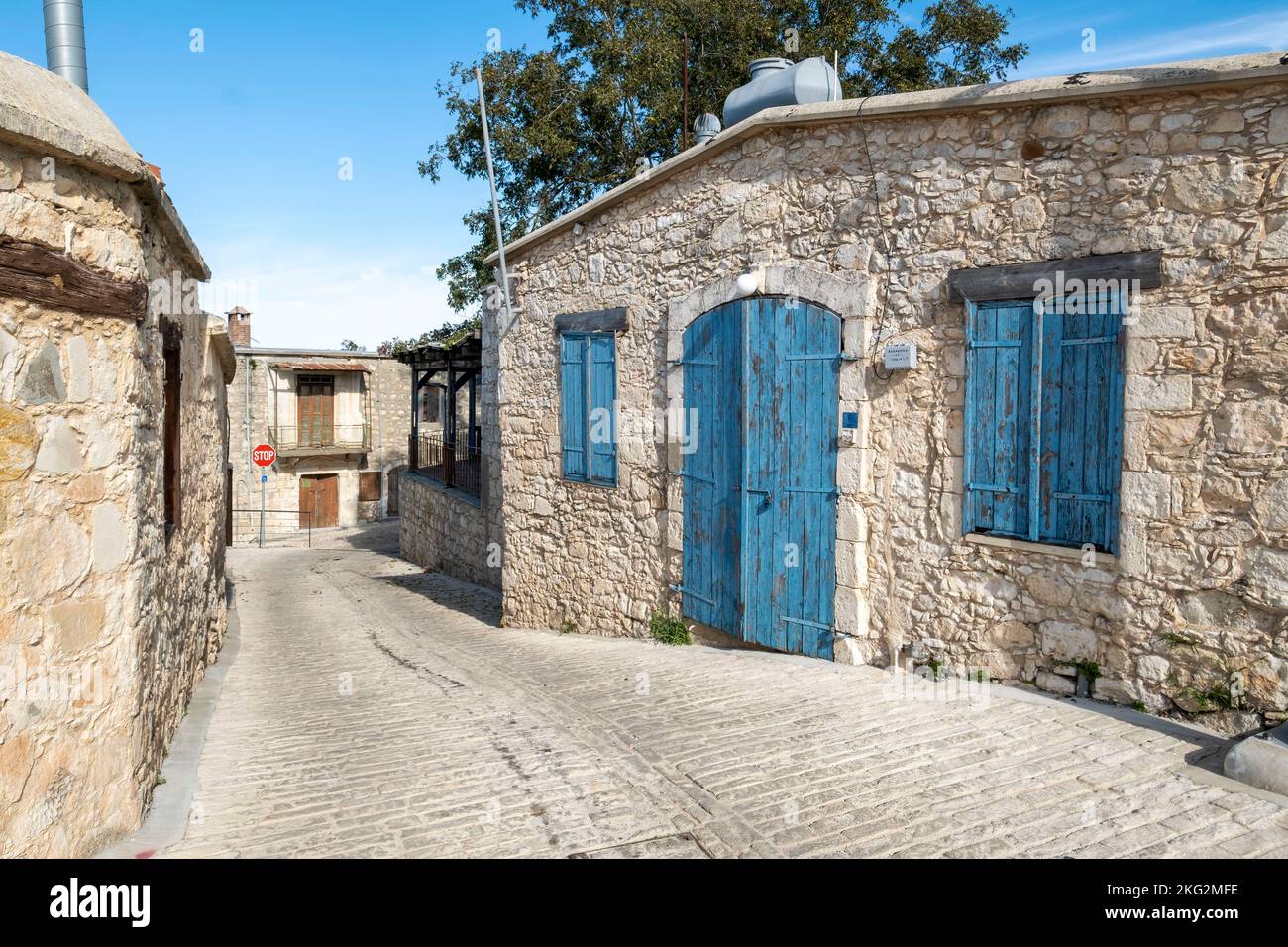 Droushia, a traditional Cypriot village, Paphos Region, Cyprus Stock Photo