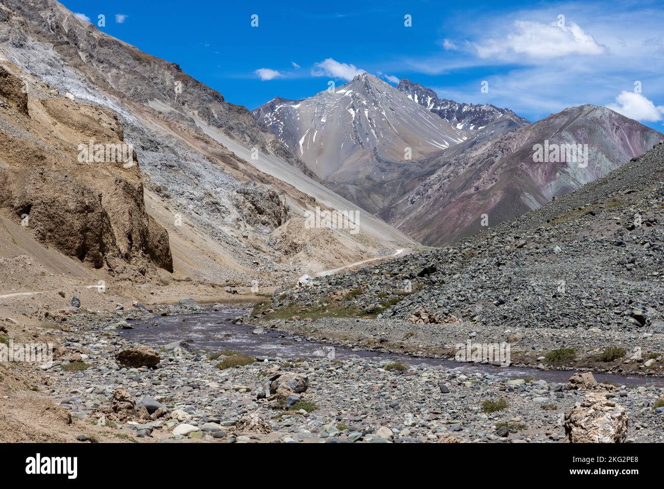 Traveling the Cajon del Maipo near Santiago, Chile Stock Photo Alamy
