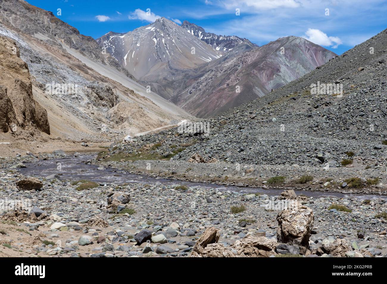 Traveling the Cajon del Maipo near Santiago, Chile Stock Photo Alamy
