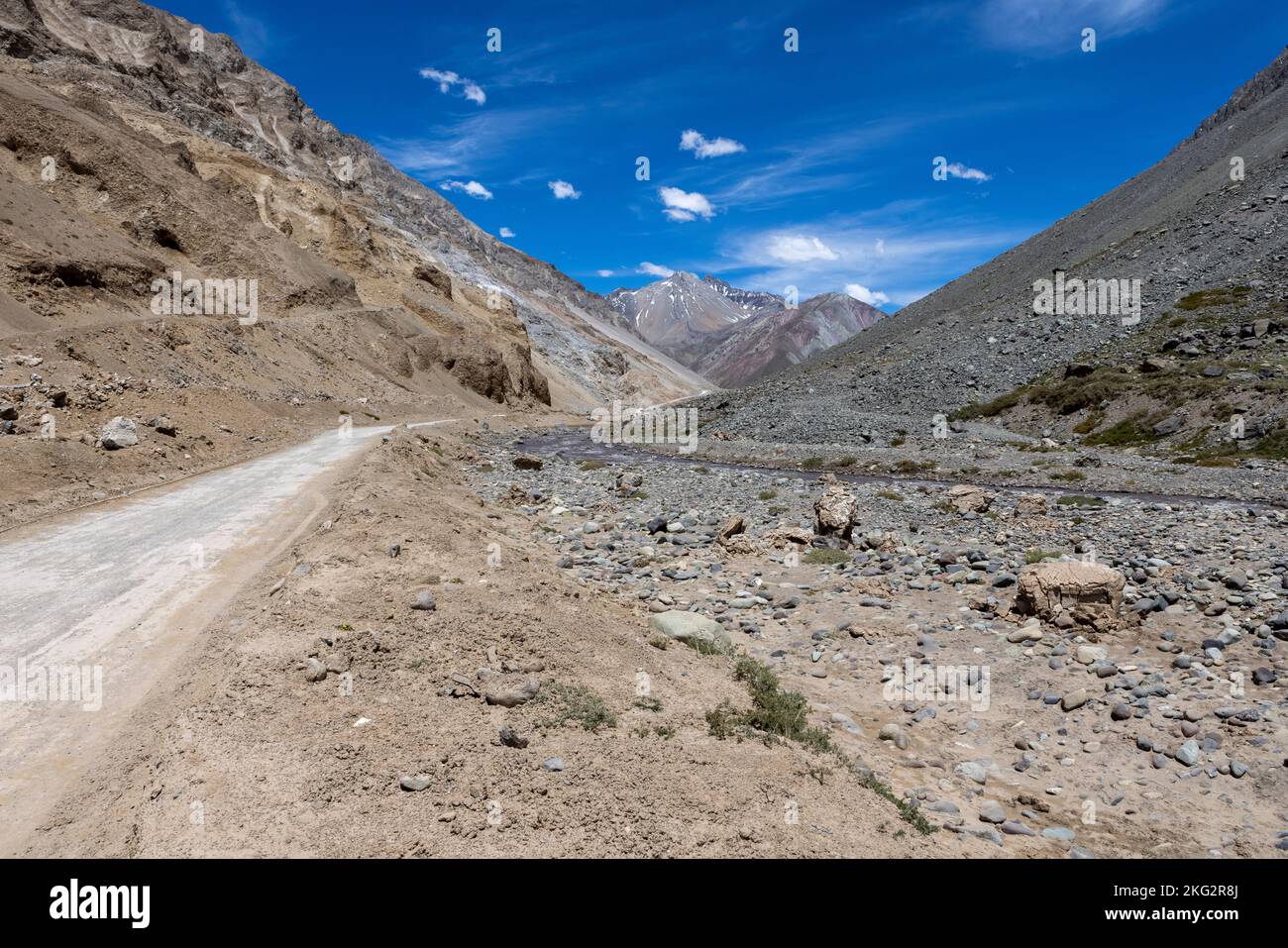 Traveling the Cajon del Maipo near Santiago, Chile Stock Photo Alamy