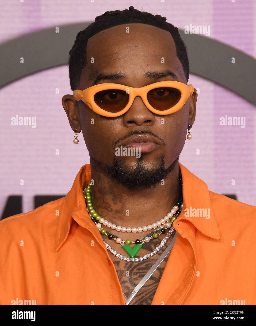 Los Angeles, USA. 20th Nov, 2022. London On Da Track arrives at the