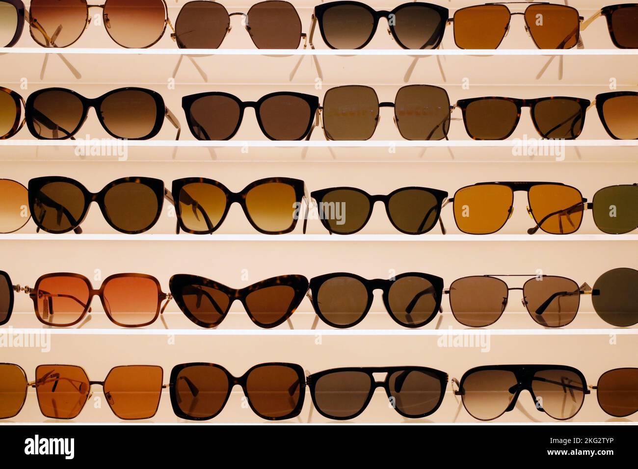Shopping center, Dubai Mall. Sunglasses. United Arab Emirates Stock Photo -  Alamy