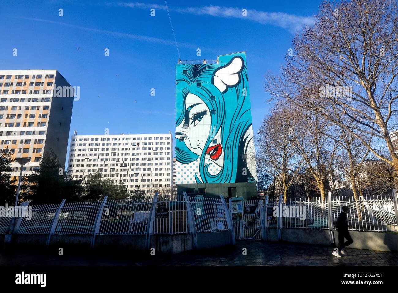 Street art in Paris, France Turncoat