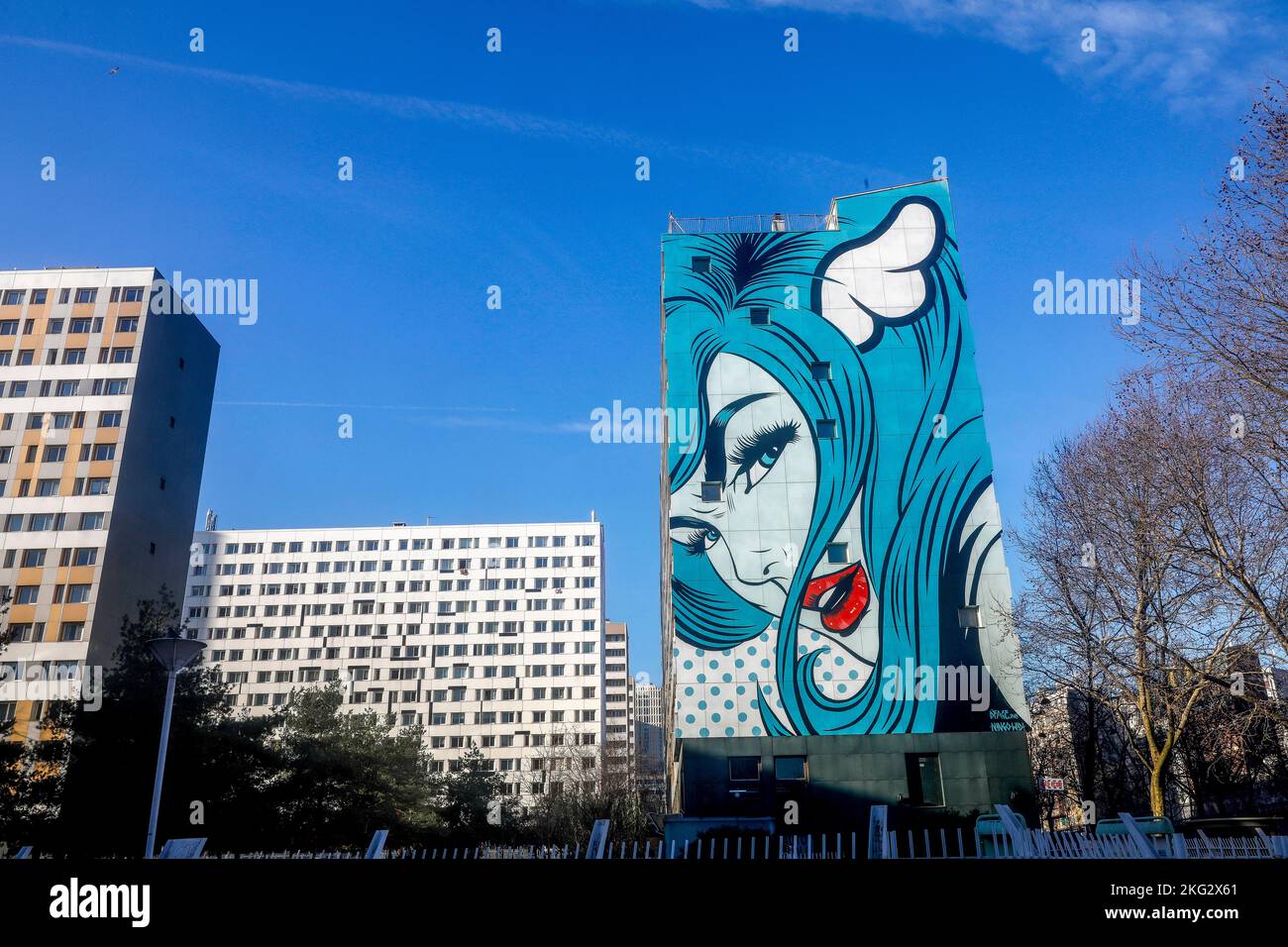 Street art in Paris, France Turncoat