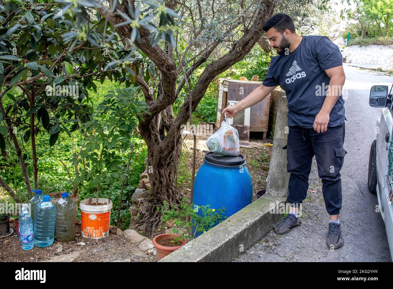 Foodwaste to egg program run by Energis Libani NGO in Houmal and ...