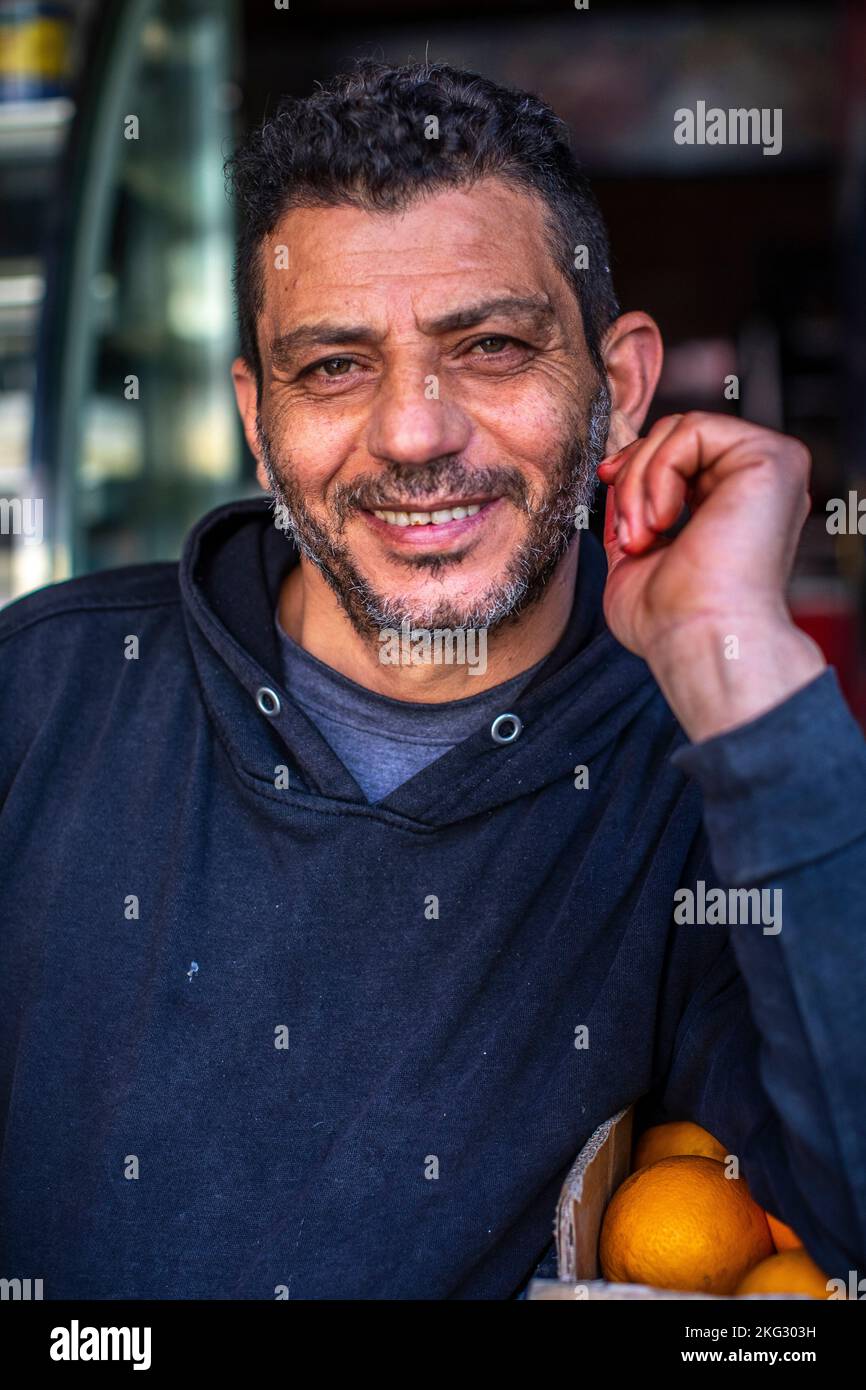 Palestinian cafe owner in Shatila camp, Beirut, Lebanon Stock Photo Alamy