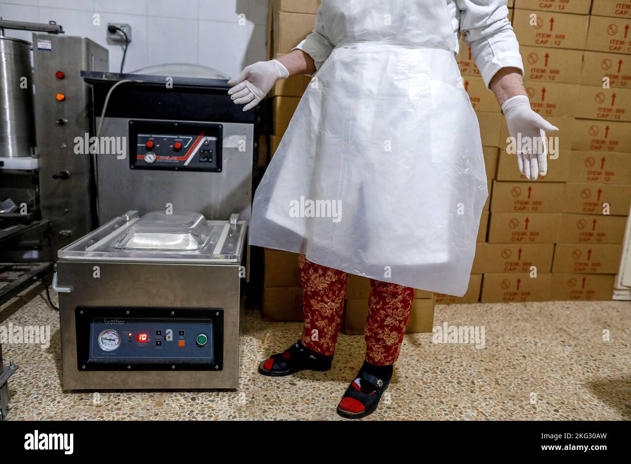 Dairy product cooperative in Aita elFekha, Bekaa, Lebanon Stock Photo
