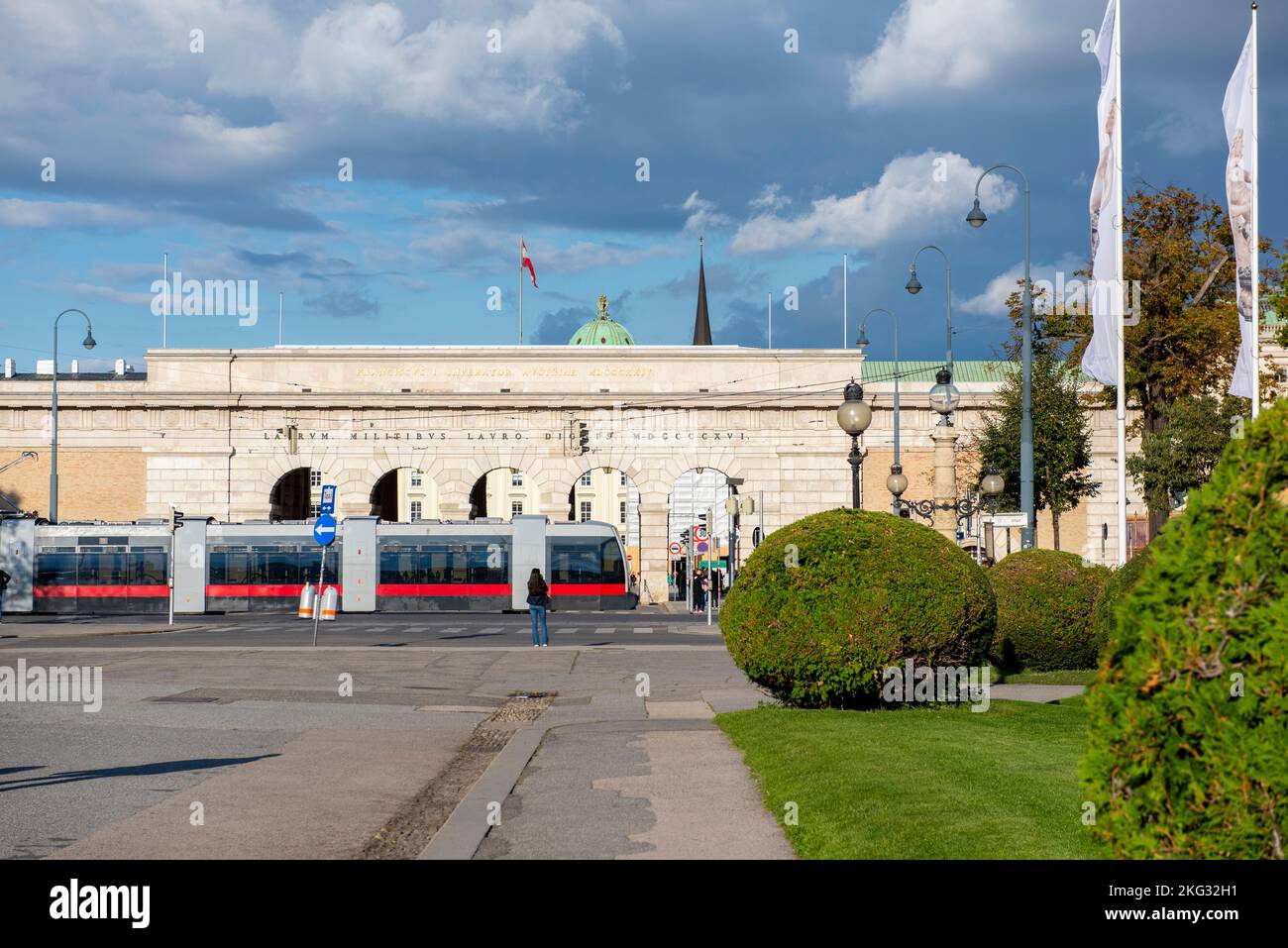 Heldenplatz and the Homburg Palace in Vienna, Austria Europe EU Stock Photo