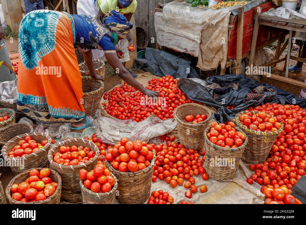 Weekly market in Nyamata, Rwanda Stock Photo - Alamy