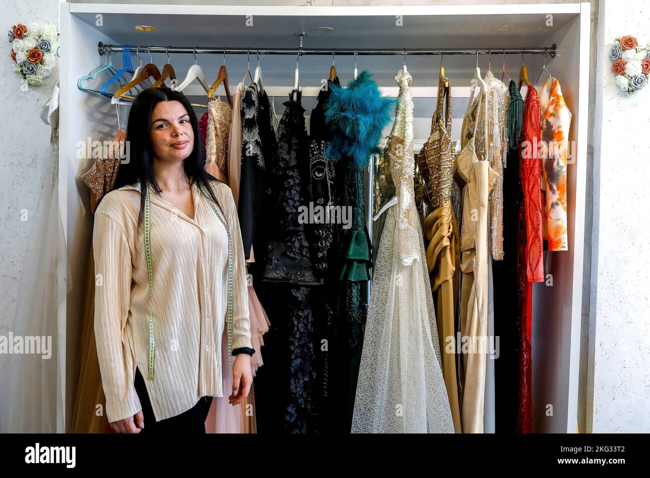 Designer in her workshop in Peja, Kosovo Stock Photo - Alamy