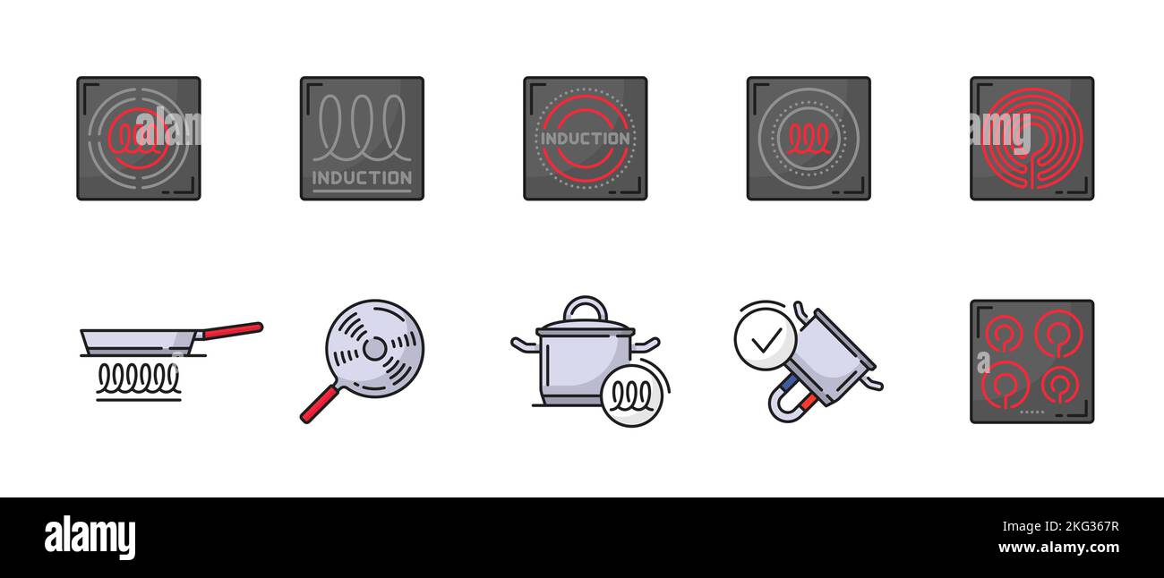 Induction hob symbols hi-res stock photography and images - Alamy