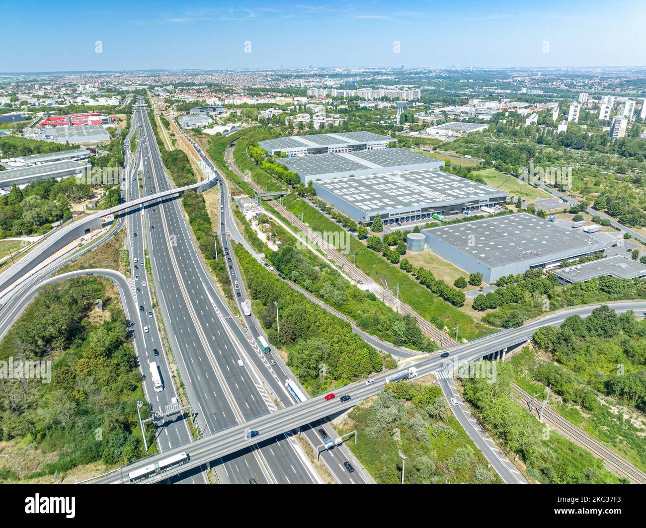 Industrial buildings roads near hi-res stock photography and images - Alamy