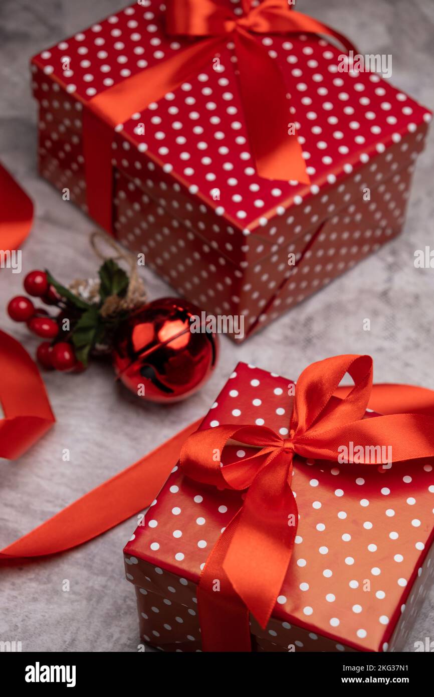 Christmas present, holiday concept Stock Photo