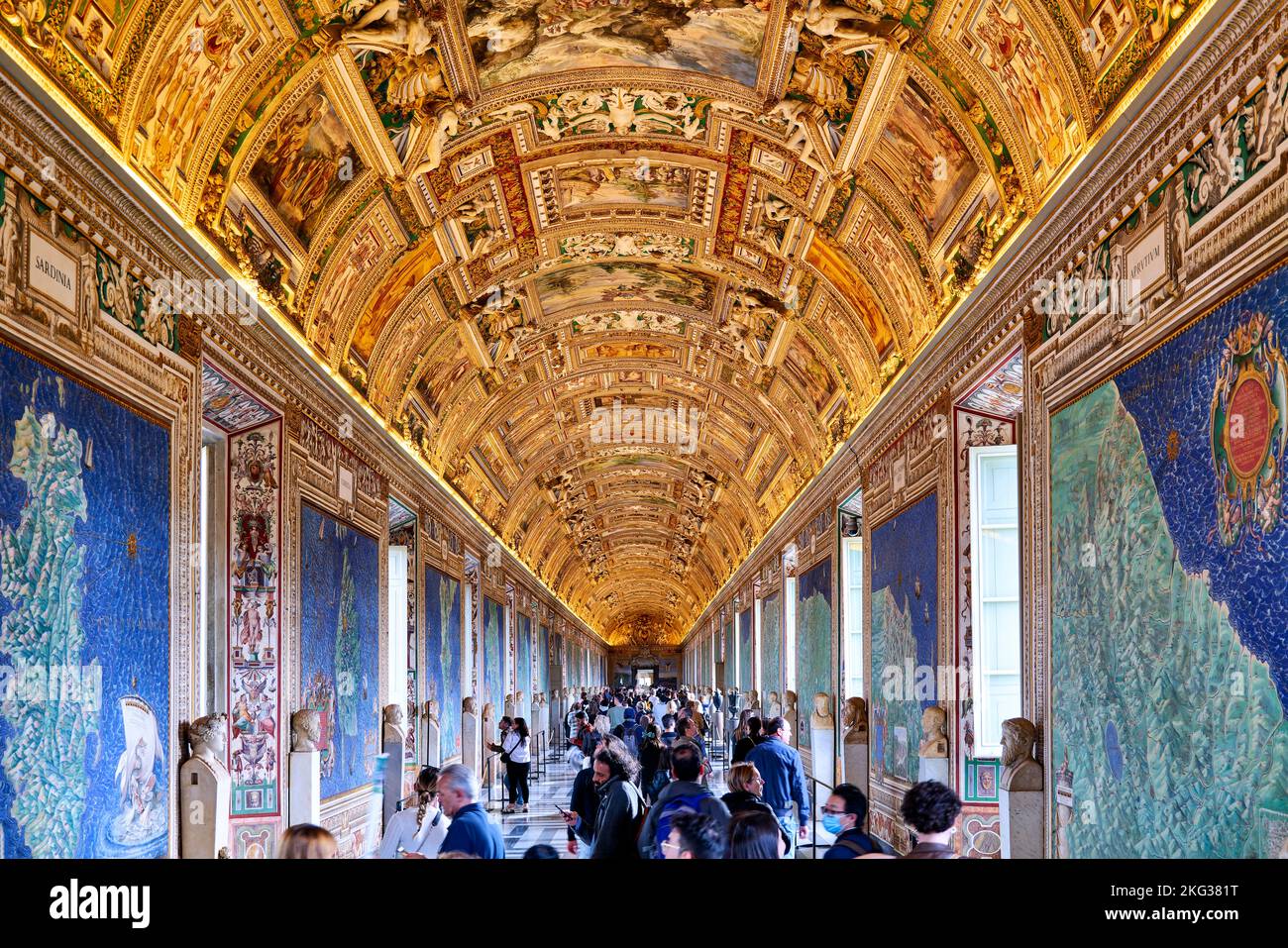 Rome Lazio Italy The Vatican Museums - Rome Lazio Italy The Vatican Museums In Vatican City The Gallery Of Maps 2KG381T