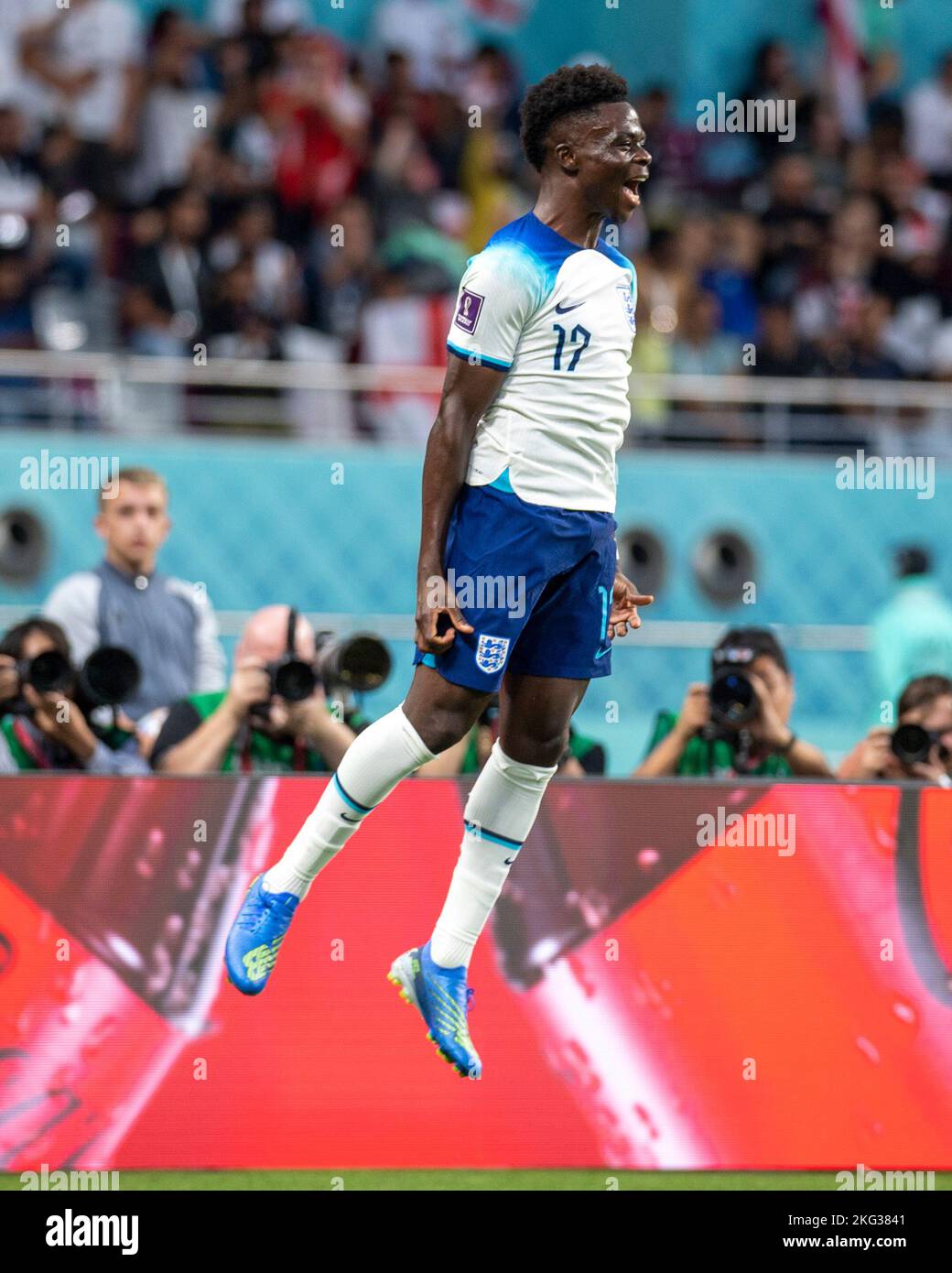 Doha, Catar. 21st Nov, 2022. 0) during the match between England and ...
