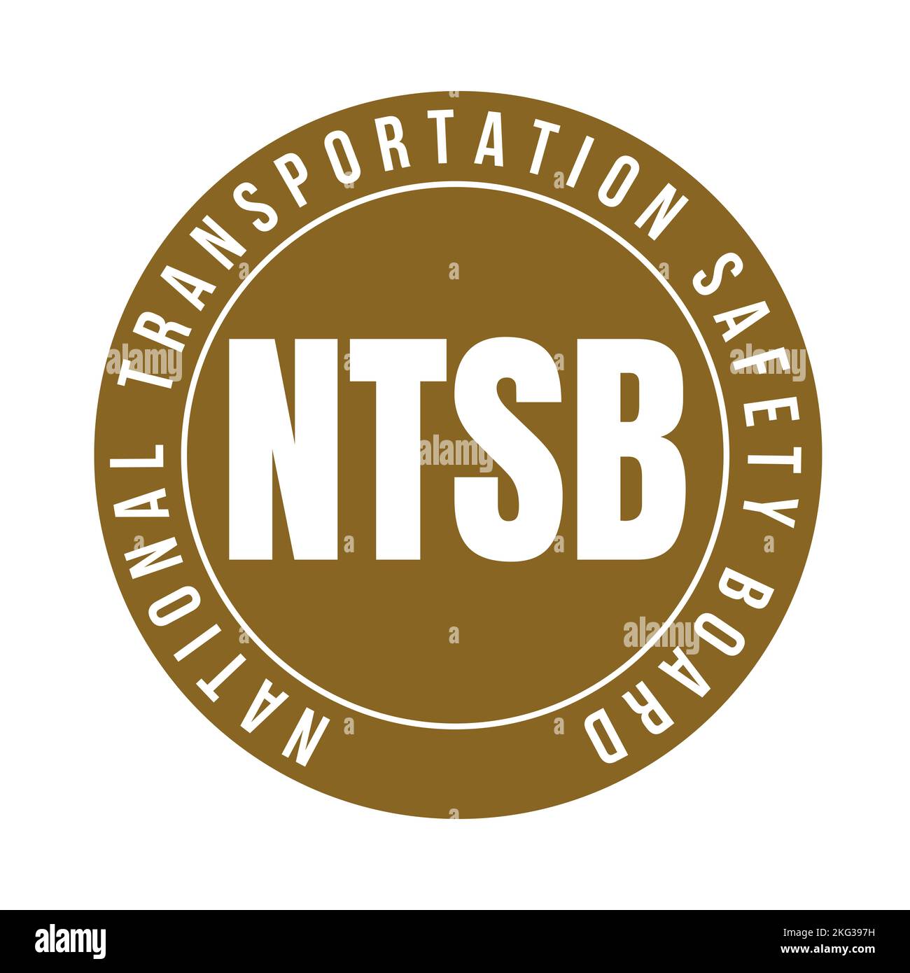 NTSB, national transportation safety board symbol icon Stock Photo
