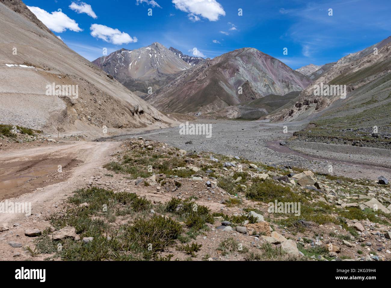 Traveling the Cajon del Maipo near Santiago, Chile Stock Photo Alamy