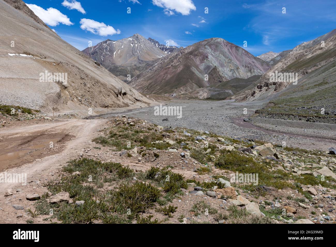 Traveling the Cajon del Maipo near Santiago, Chile Stock Photo Alamy