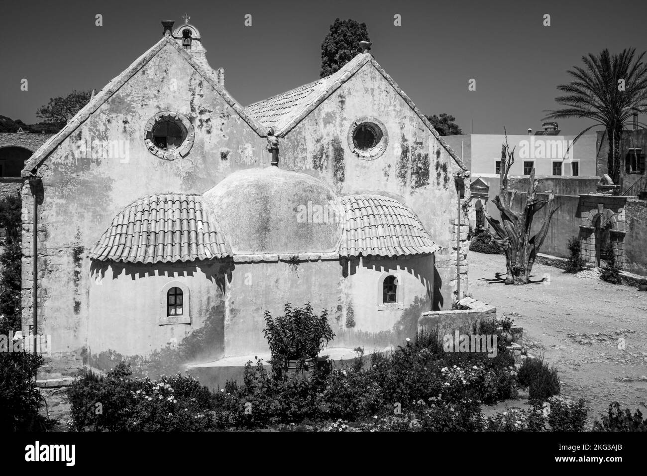 Monastery crete Black and White Stock Photos & Images Alamy