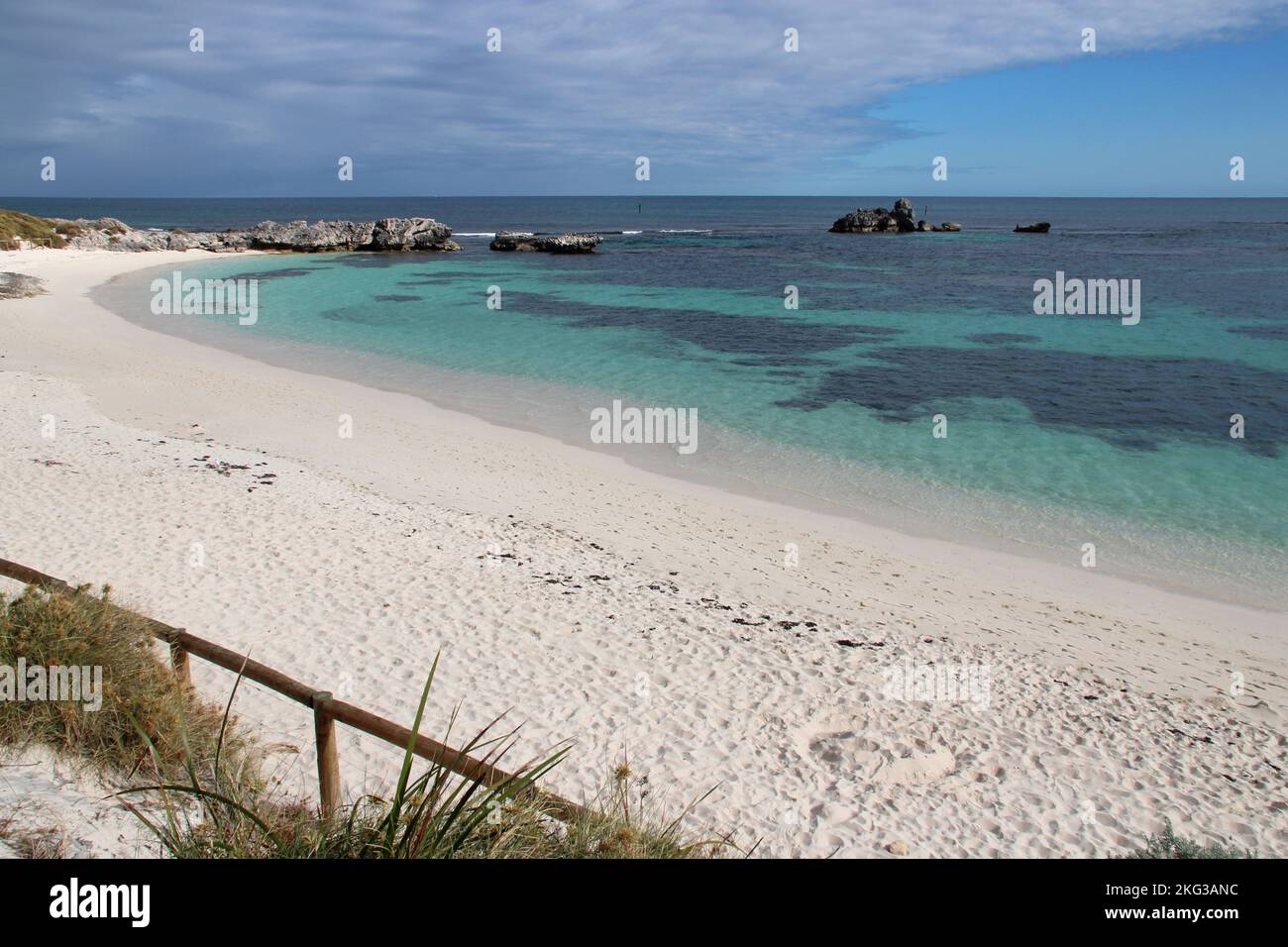 pinky beach indian ocean at rottnest island in australia Stock Photo ...
