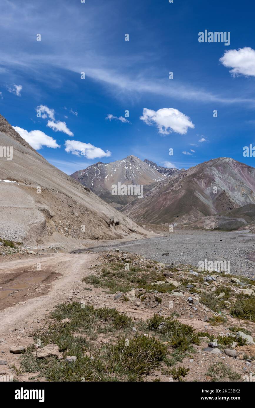 Traveling the Cajon del Maipo near Santiago, Chile Stock Photo Alamy