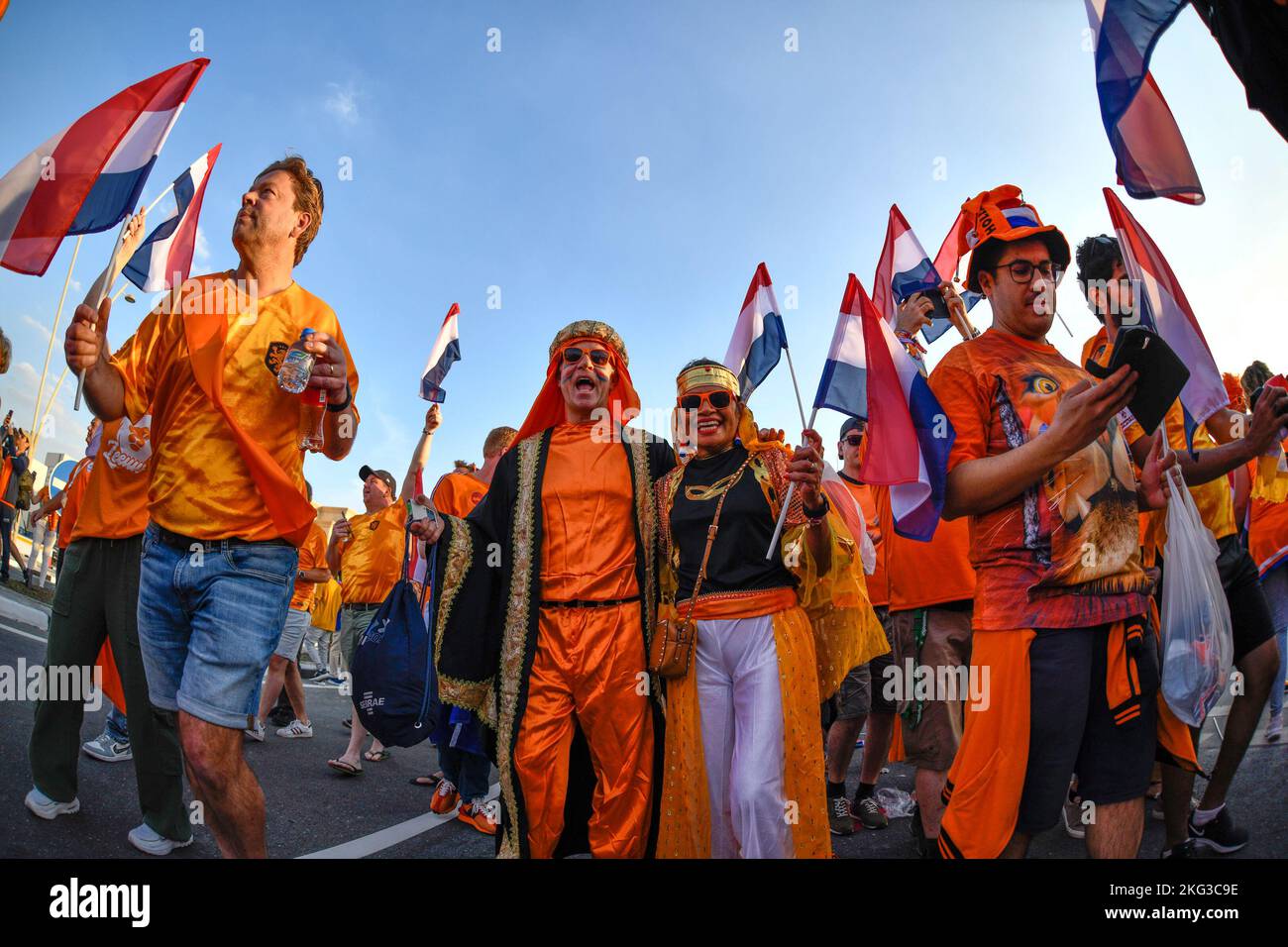 Doha, Qatar. 21st Nov, 2022. DOHA, QATAR - NOVEMBER 21: Fans and ...