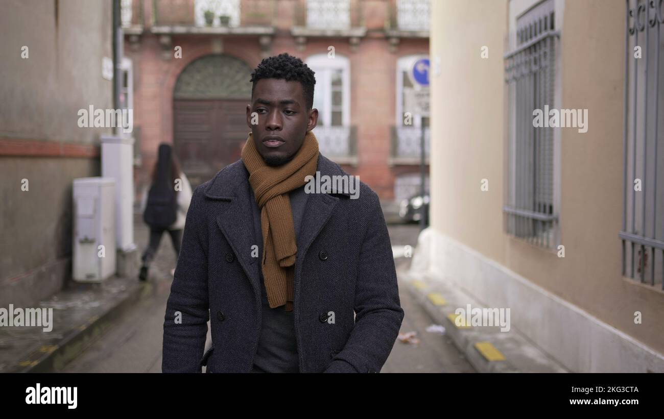 Moody pensive black african man hi-res stock photography and images - Alamy