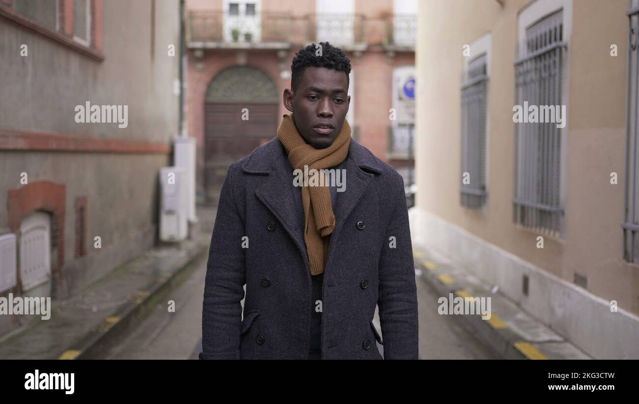 Moody pensive black african man hi-res stock photography and images - Alamy