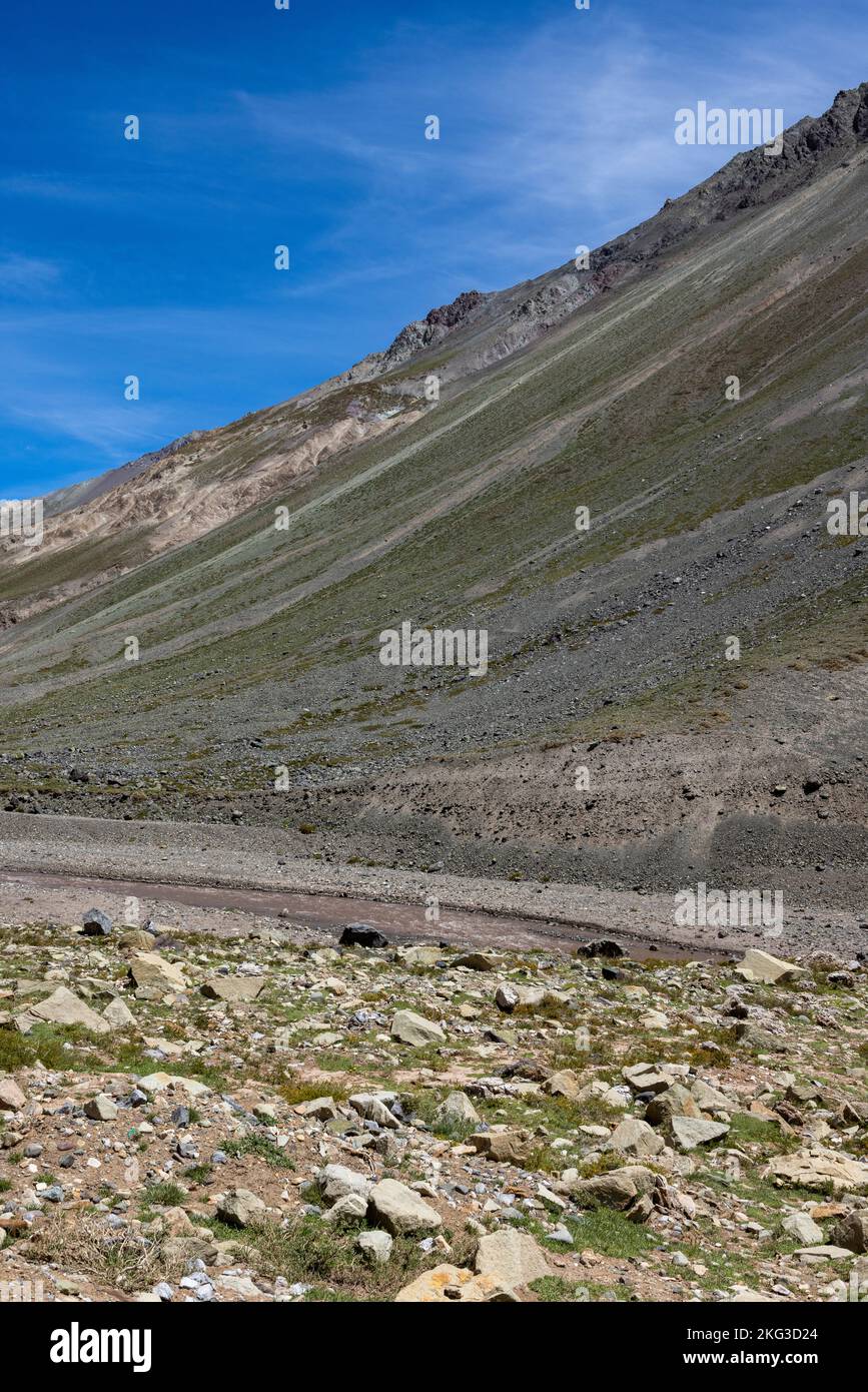 Traveling the Cajon del Maipo near Santiago, Chile Stock Photo Alamy