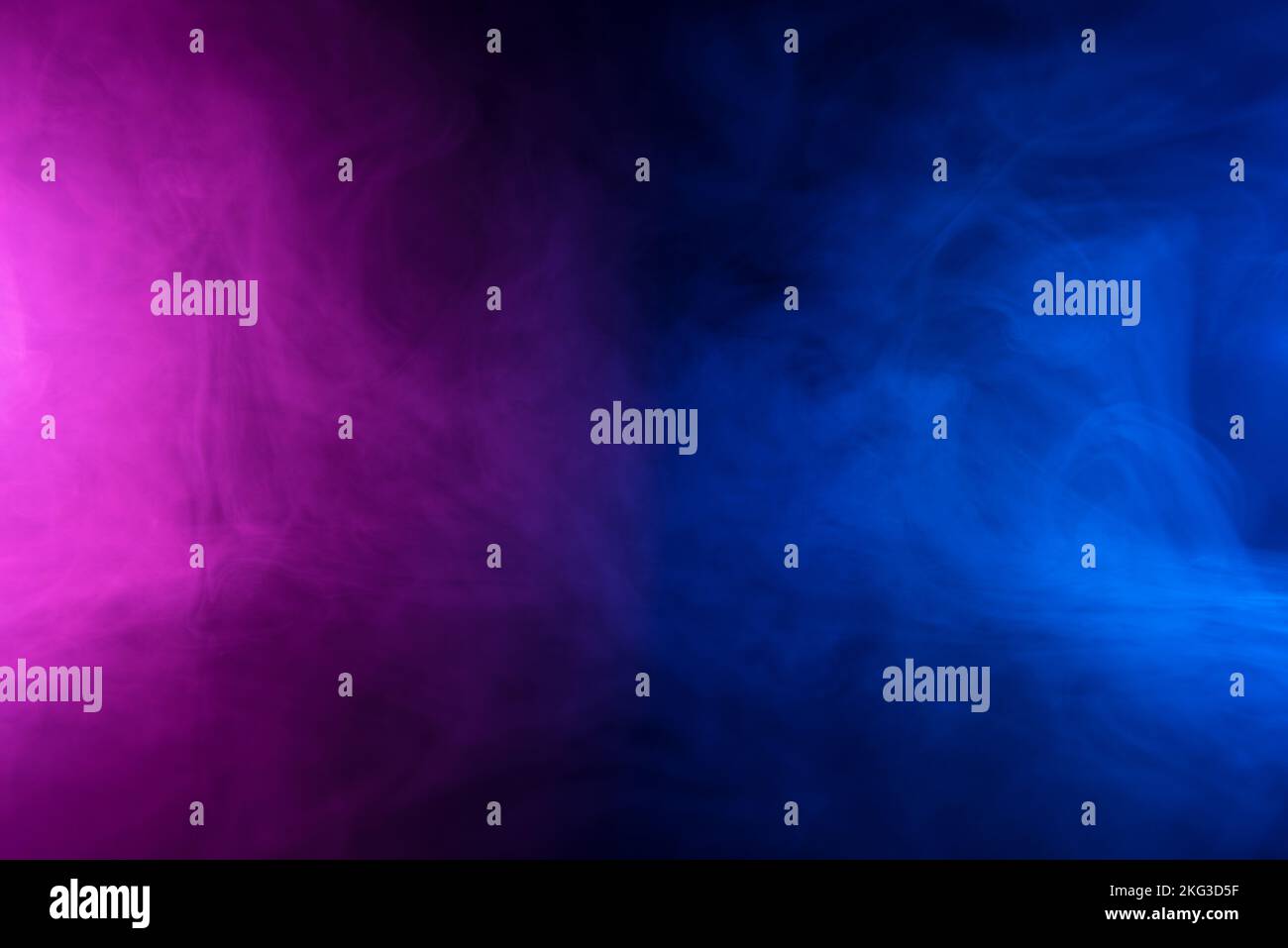 Smoke in neon light abstract background Stock Photo