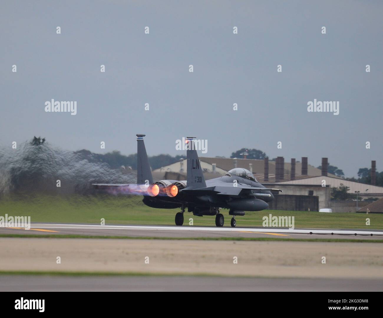 American McDonnell Douglas F-15 Fighter Jet RAF Lakenheath Suffolk 20/10/2020 Stock Photo